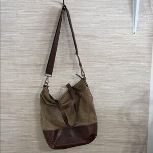 KIKO Leather Boyfriend tote canvas tote bag